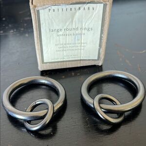 Pottery Barn Large Round Curtain Rings set of 2